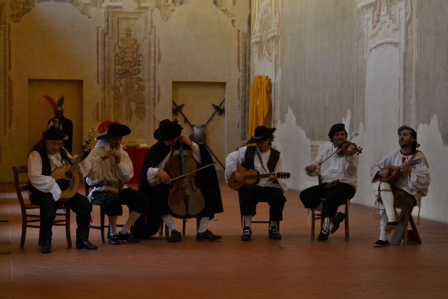 Sextet playing in the noon